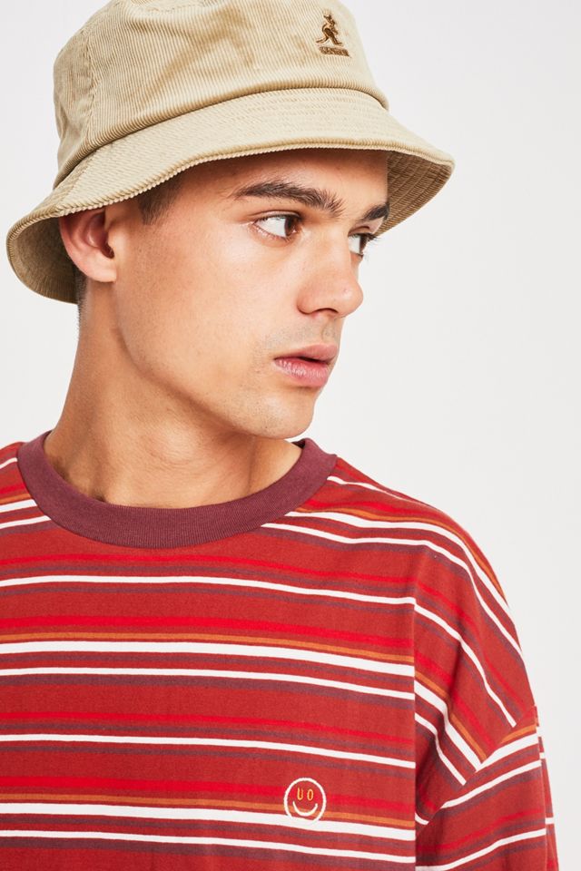 Urban Outfitters – Longsleeve in zartem Streifendesign in Rot #1