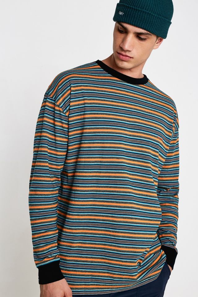 UO Micro Stripe T-Shirt Skate a maniche lunghe #1