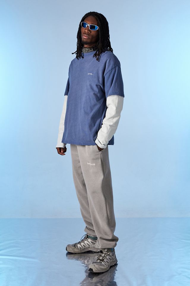 iets frans... T-shirt skate oversize a strati blu #2