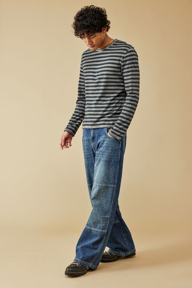 BDG Grey Breton Striped Long-Sleeved T-Shirt #2