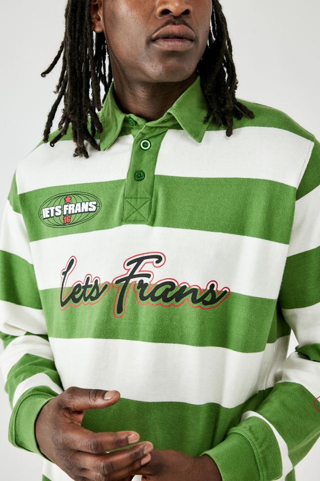 iets frans... Green Stripe Polo Shirt #1