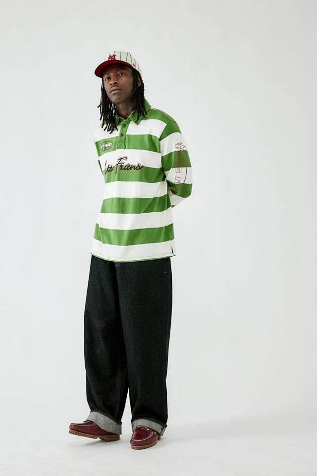 iets frans... Green Stripe Polo Shirt #3