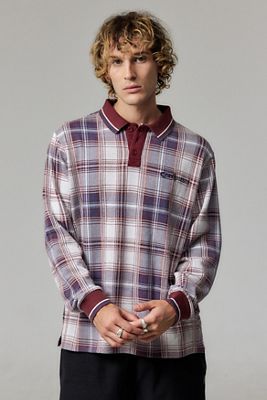 iets frans... Burgundy Check Polo Shirt