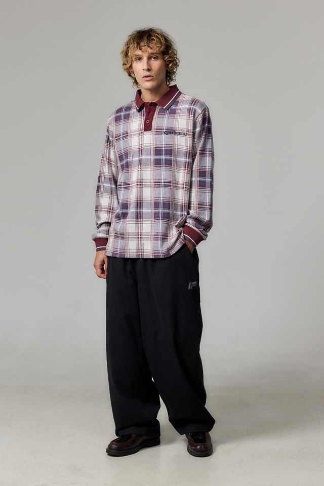 iets frans... Burgundy Check Polo Shirt #1