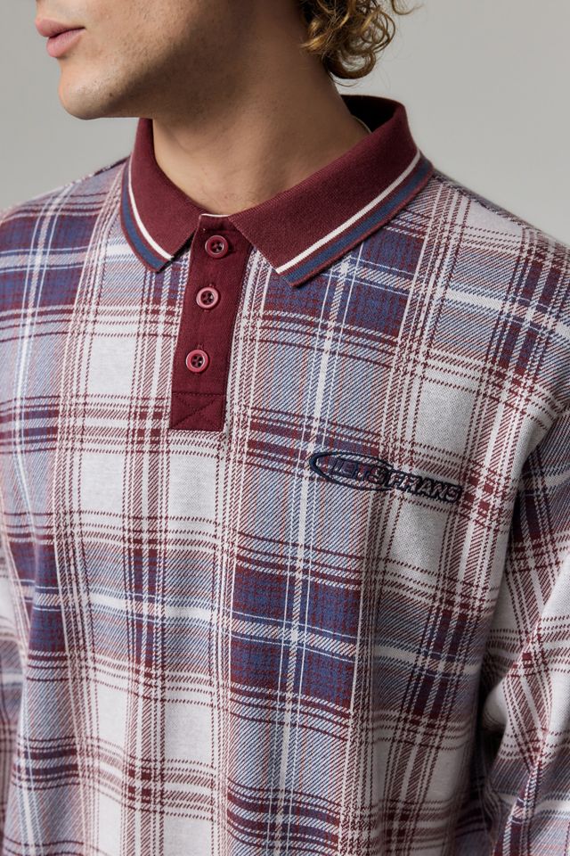iets frans... Burgundy Check Polo Shirt #2