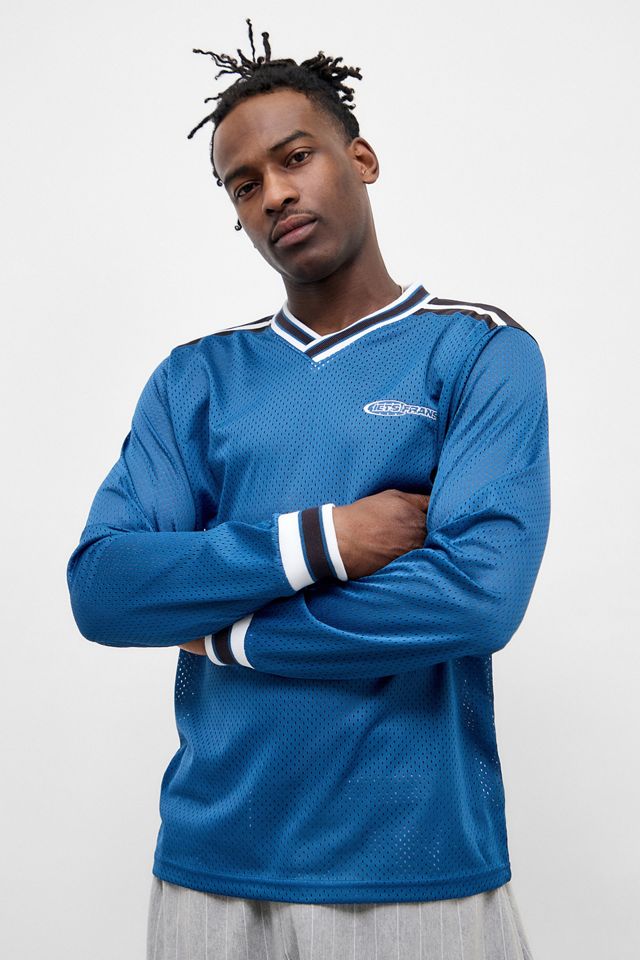 iets frans... Blaues Airtex-Langarmshirt #2