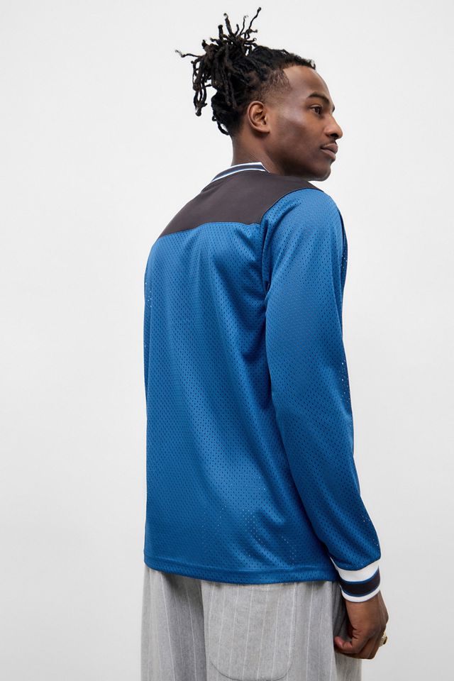 iets frans... Blaues Airtex-Langarmshirt #3