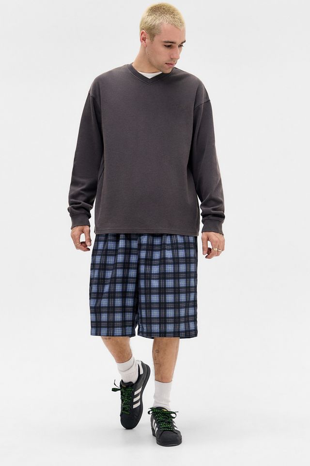 iets frans... Schwarzes Langarm-T-Shirt mit Waffelmuster #2