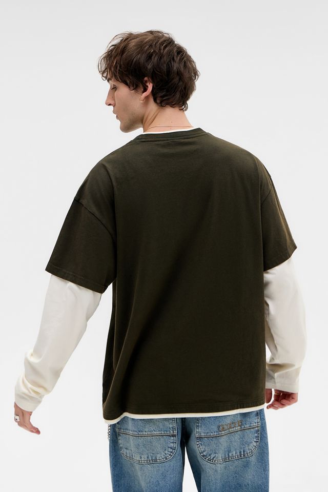 iets frans... Camiseta de Doble Capa Verde y Blanca #3