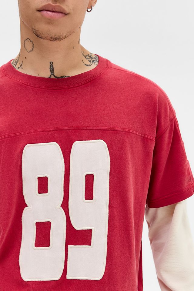 BDG Red 89 Double Layer T-Shirt #1