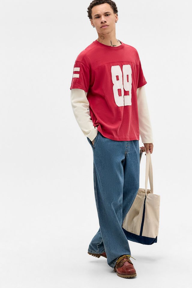 BDG Red 89 Double Layer T-Shirt #2