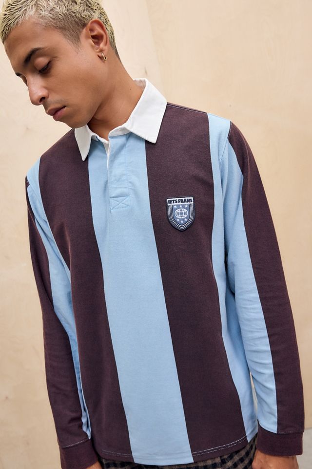 iets frans... Camisa de Rugby Azul y Marrón #1