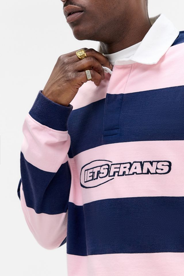 iets frans... Pink & Navy Crop Rugby Shirt #2
