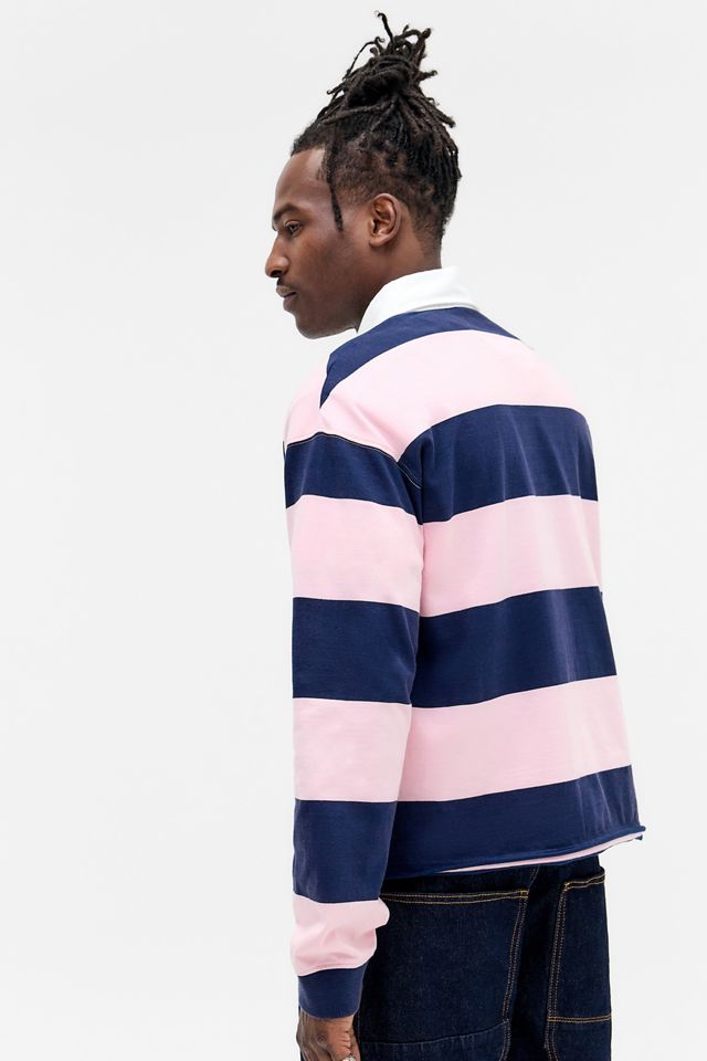 iets frans... Pink & Navy Crop Rugby Shirt #3