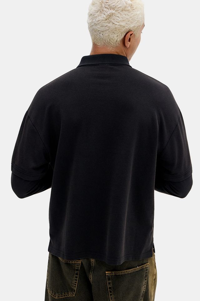 BDG Black Double Layer Polo Shirt #3