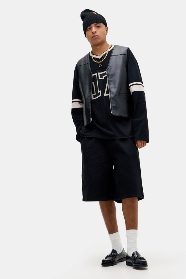 iets frans... Schwarzes Airtex Langarmshirt #5