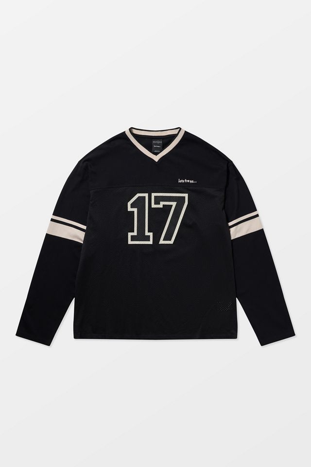 iets frans... Black Airtex Long Sleeve T-Shirt #6