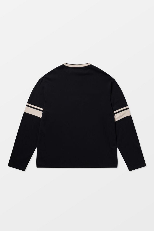 iets frans... Black Airtex Long Sleeve T-Shirt #7