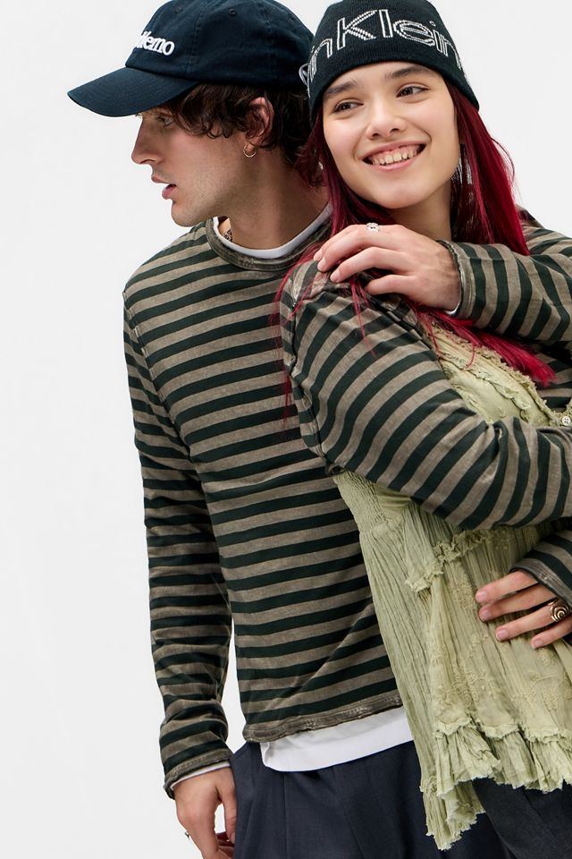 Maglietta a maniche lunghe BDG Verde Grunge #5