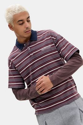 iets frans... Polo de Skate de Doble Capa Marrón