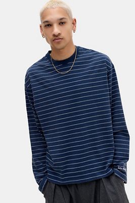 iets frans... Langarm-T-Shirt mit Marinestreifen