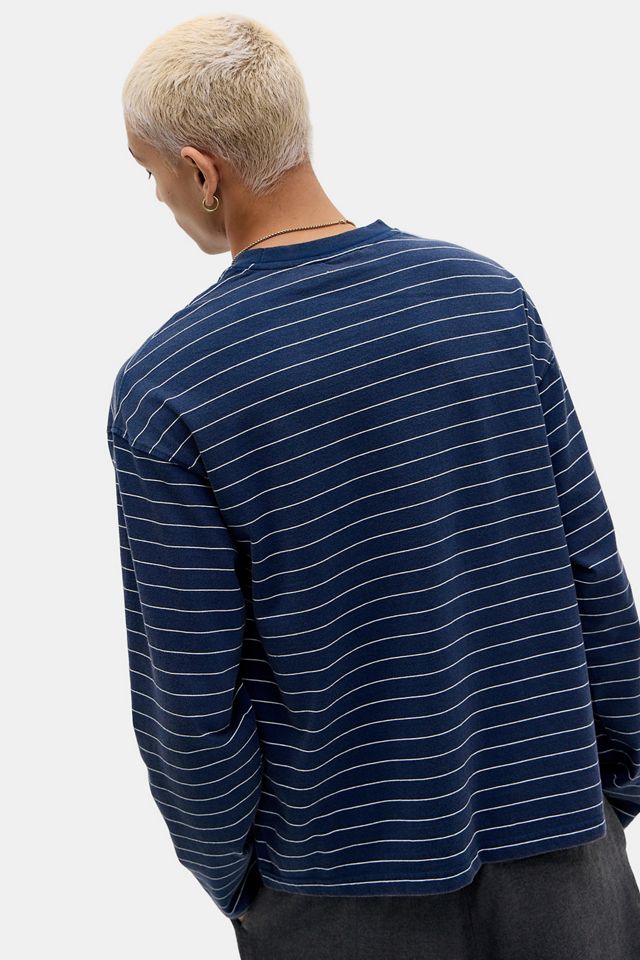 Camiseta de Manga Larga a Rayas Azul Marino iets frans... #3