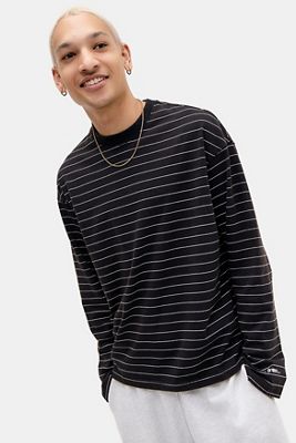 iets frans... Schwarz Gestreiftes Langarmshirt