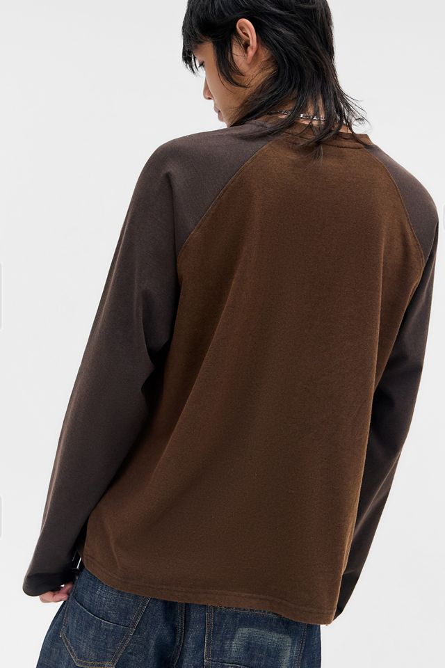 BDG Brown Raglan T-Shirt | Urban Outfitters UK