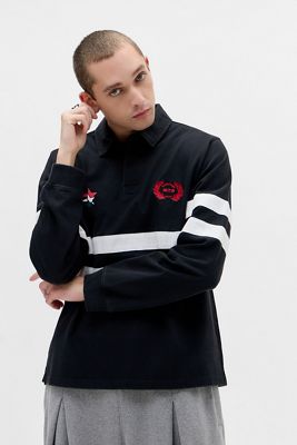 iets frans... Maglia Rugby Sportiva Nera Lavata