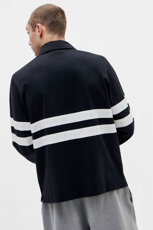iets frans... Washed Black Sporty Rugby Shirt #3