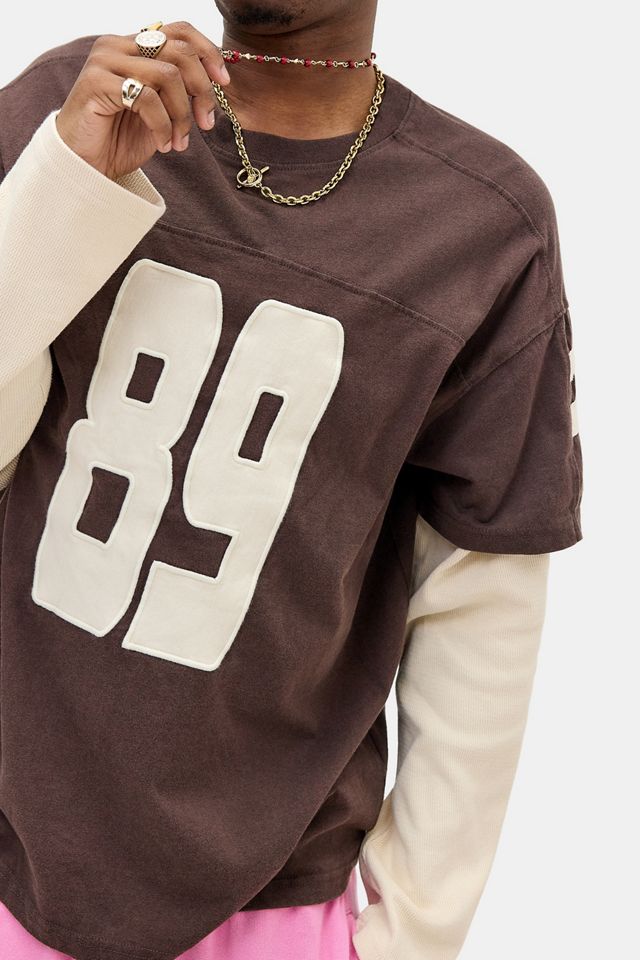 BDG Brown Motorbike Double Layer T-Shirt #5