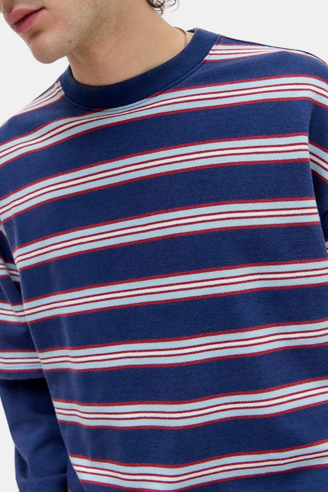 BDG Navy Stripe Double Layer T-Shirt #1