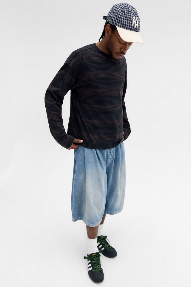 iets frans... Black Shadow Stripe Long Sleeve T-Shirt #1