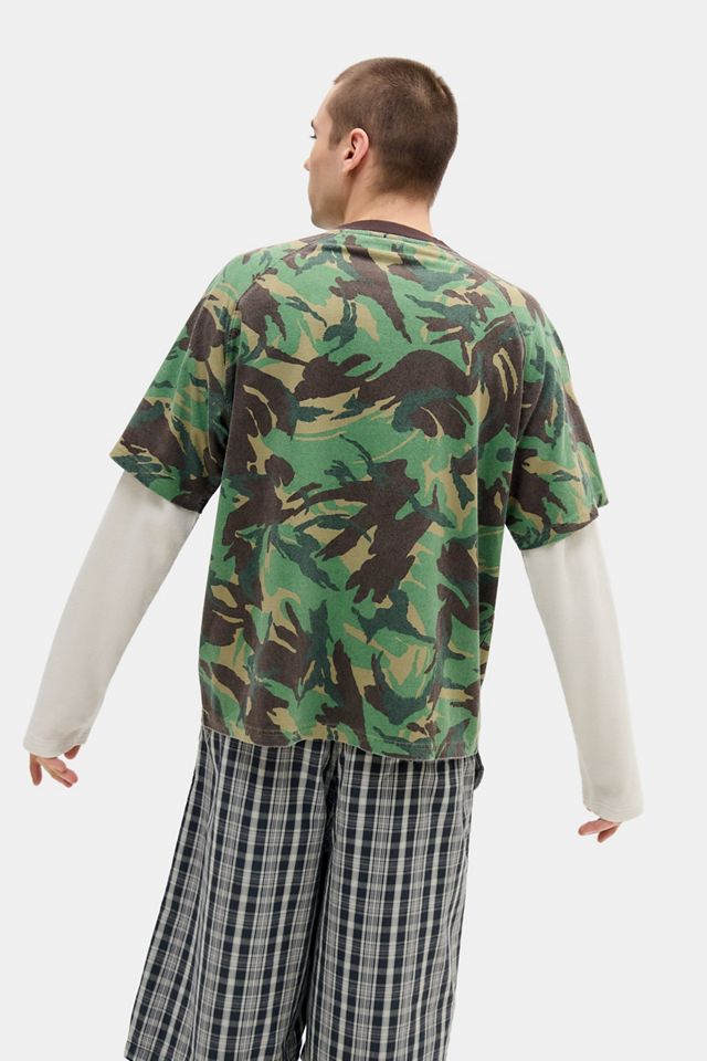 iets frans... Camo Double Layer T-Shirt  #3