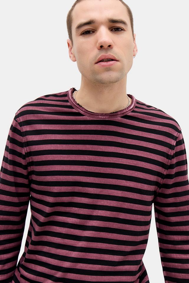 Camiseta de Manga Larga Grunge a Rayas Rojas BDG #2