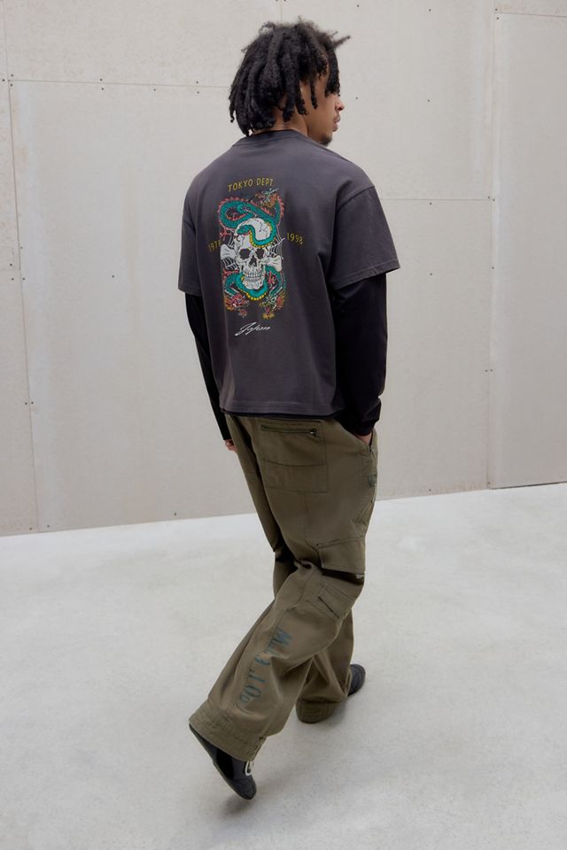 UO Black Toyko Dept Double Layer T-Shirt #2