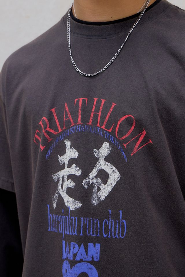 T-Shirt UO Nera Triathlon a Doppio Strato #2
