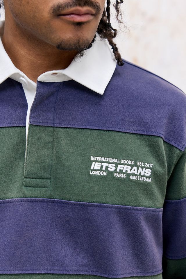iets frans... Navy & Green Stripe Rugby Shirt #2
