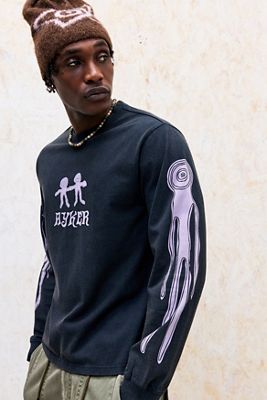 Camiseta Gráfica de Manga Larga Ayker Black Totem