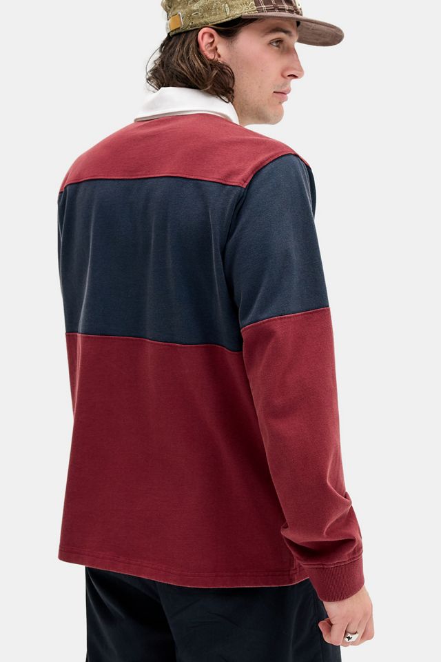 Chemise de rugby Heritage à rayures vin BDG #3
