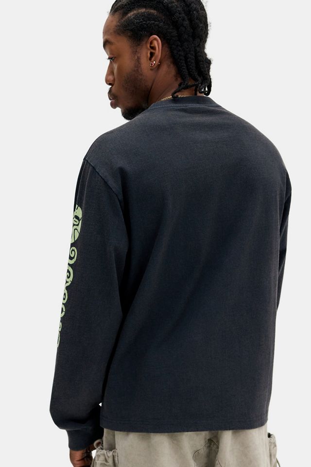 Ayker Schwarz & Limette Totem Langarm-T-Shirt #3