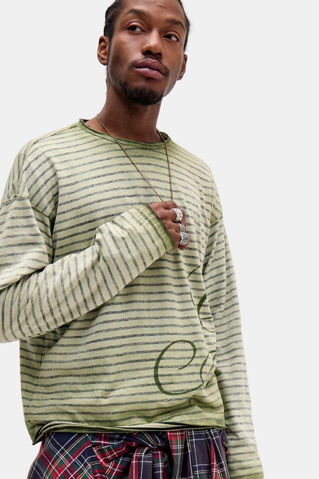 Archivis Khaki Stripe Long Sleeve Tee #2