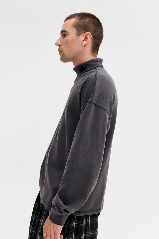 iets frans... Schwarzes Rollkragen-Langarmshirt #1