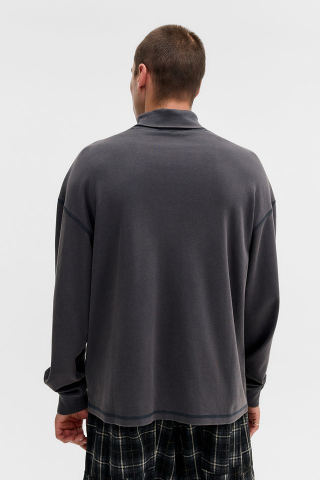 iets frans... Schwarzes Rollkragen-Langarmshirt #2