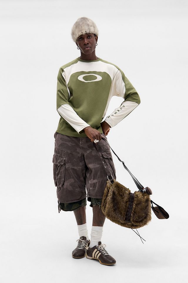 Oakley UO Exclusive Green Moto Long Sleeve Jersey T-Shirt #6