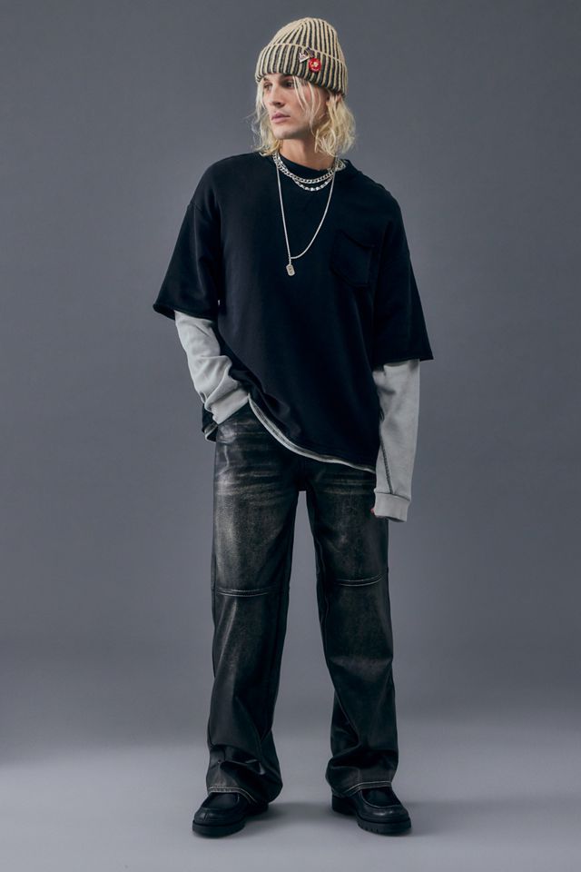 【JADED LONDON】送料関税込み Waves Double Layer 長袖 Tシャツ Waves Double Layer Long-sleeve Top | Jaded London | Clothing