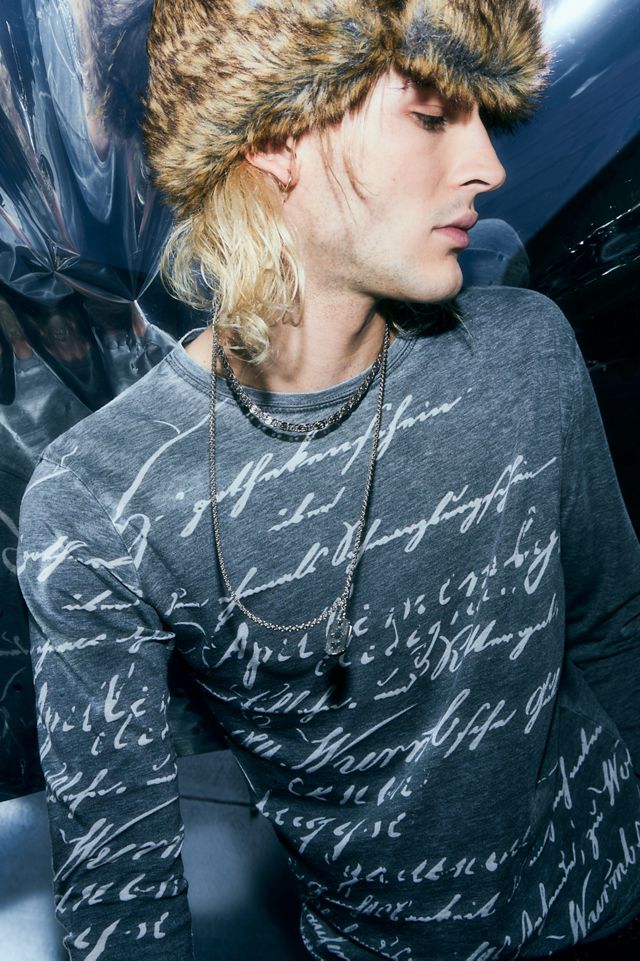 大人気！Jaded London★Burnout Handwritten Long SleeveTシャツ Jaded London Burnout Handwritten T-Shirt | Urban Outfitters UK