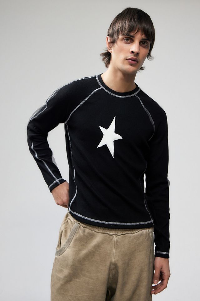 Jaded London リブ Tシャツ Jaded London Star Applique Ribbed T-Shirt | Urban Outfitters UK