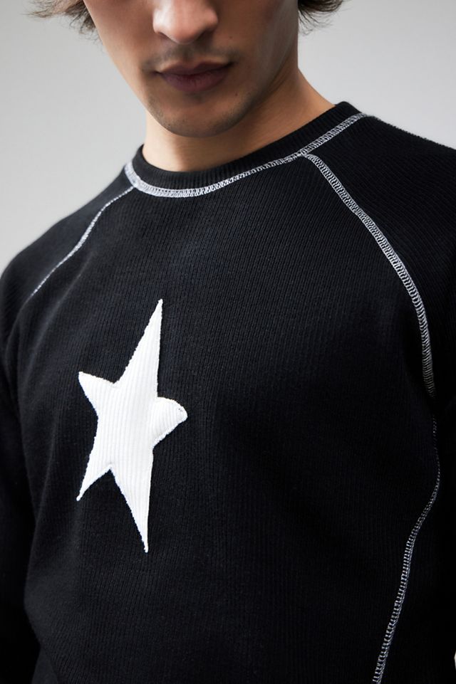 Jaded London Star Applique Ribbed T-Shirt | Urban Outfitters UK