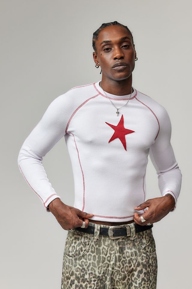 Jaded London UO Exclusive Red Starstruck Top | Urban Outfitters UK